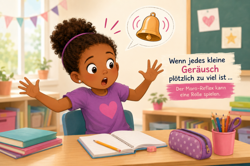 Kind bei den Hausaufgaben in einer reizintensiven Lernsituation