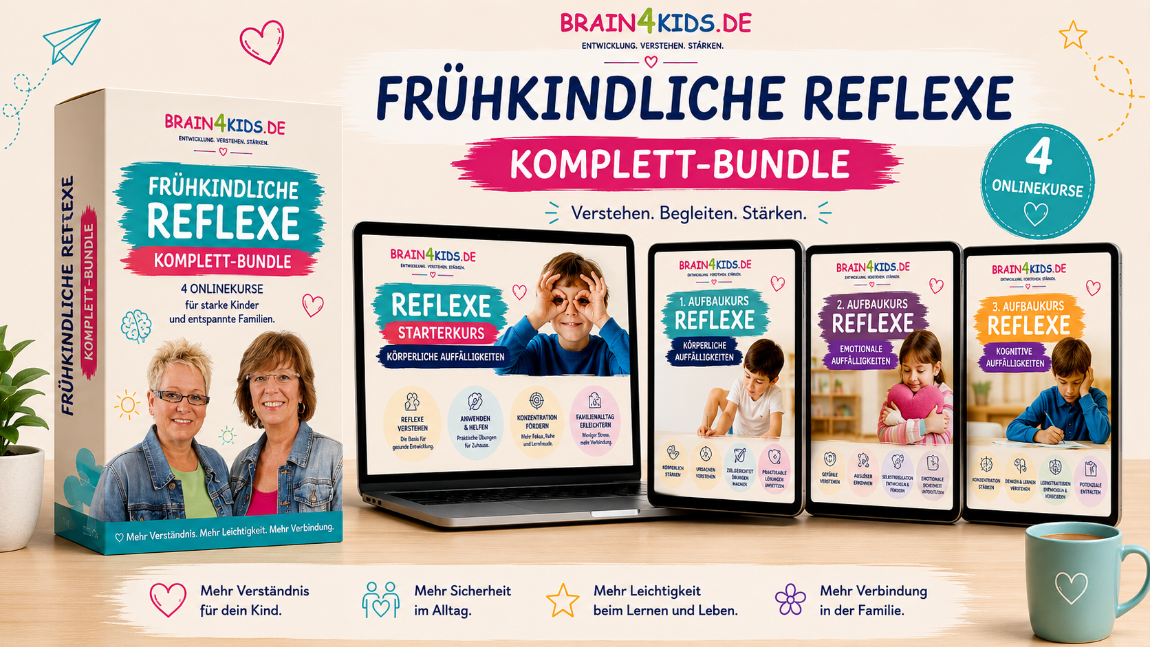 Brain4kids Online-Serie Frühkindliche Reflexe – vier Onlinekurse für Eltern