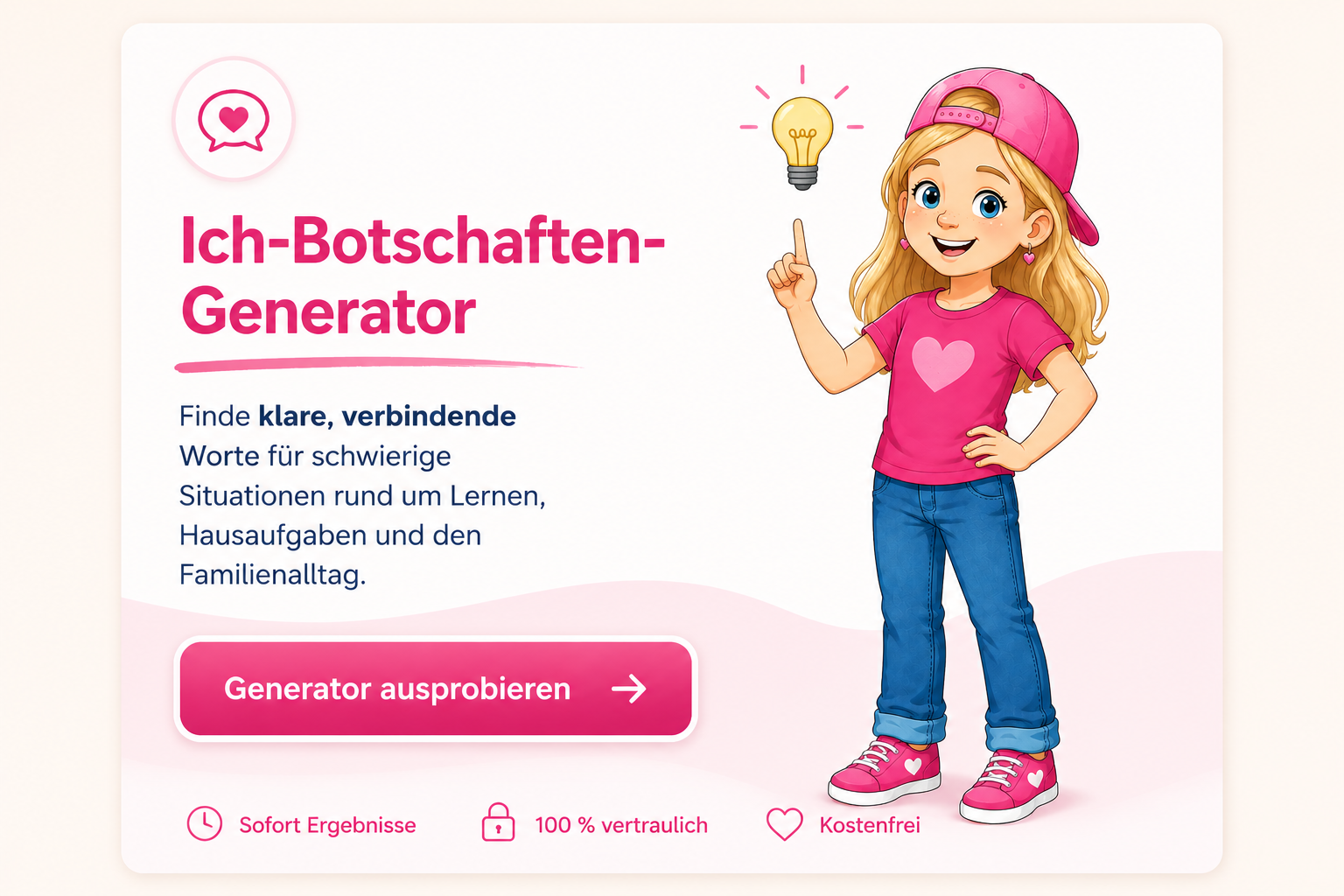Brain4kids Ich-Botschaften-Generator kostenlos ausprobieren