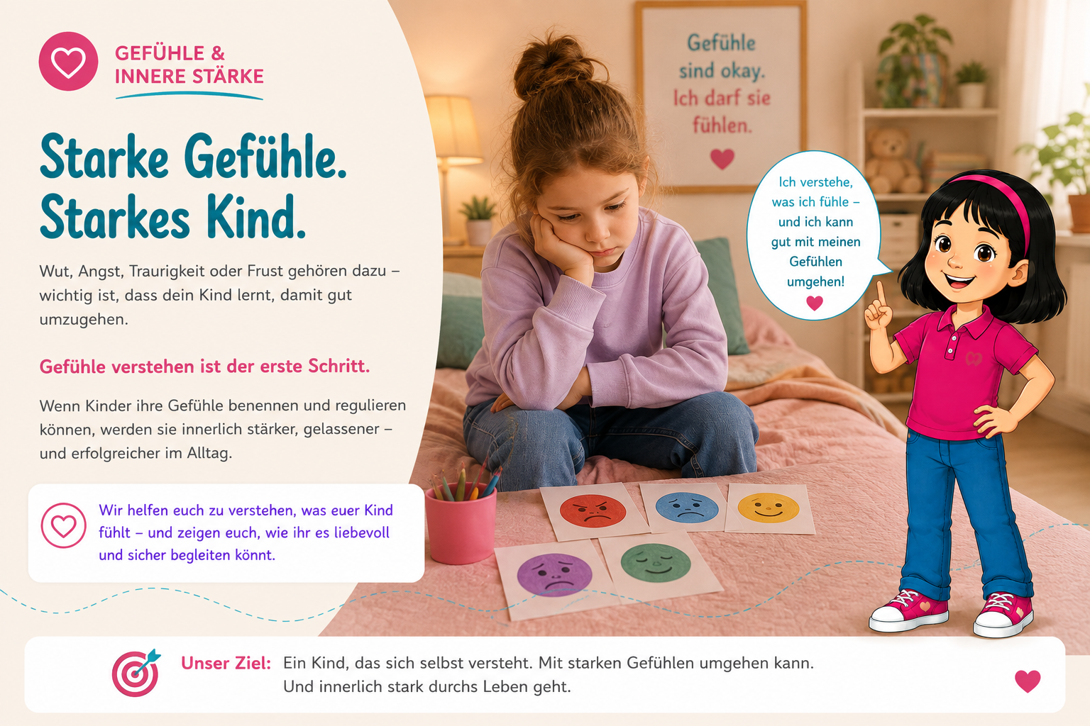 Brain4kids Themenwelt Gefühle und innere Stärke mit Leyla