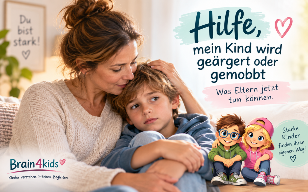 Hilfe, mein Kind wird geärgert oder gemobbt – Eltern stärken ihr Kind