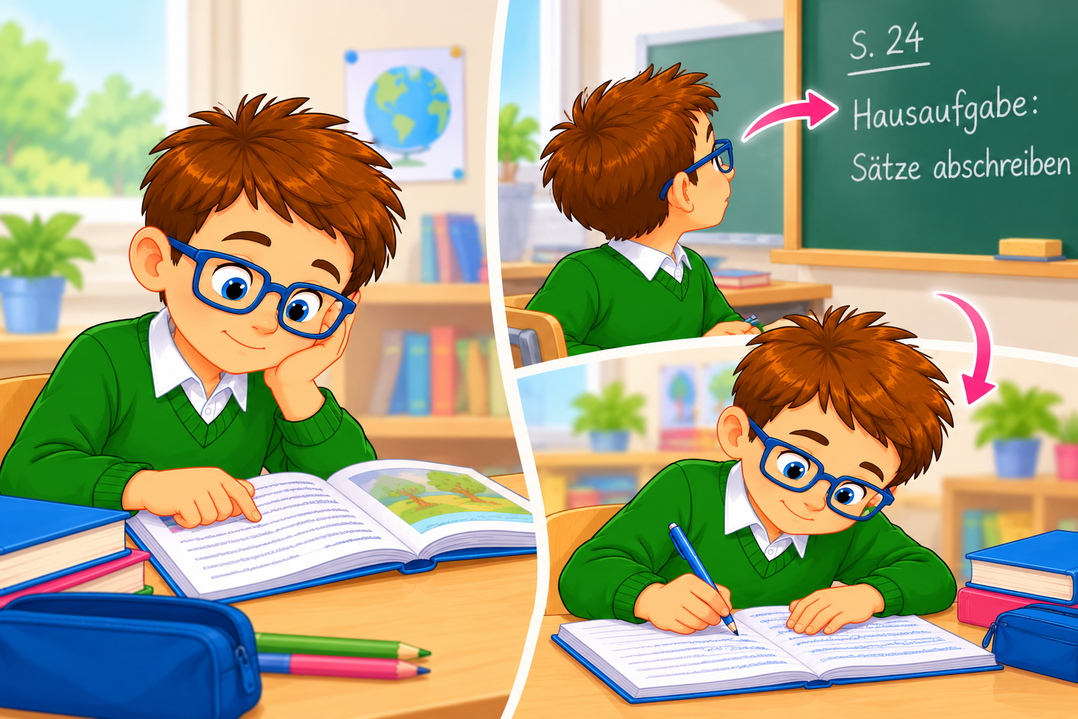ATNR bei Schulkindern – Lesen, Abschreiben und visuelle Orientierung